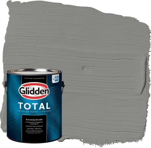 Miniatura 53 de Glidden Pintura Interior + Imprimación: Gris/Plata Antigua, Una Capa, Satinado, 1 Galón