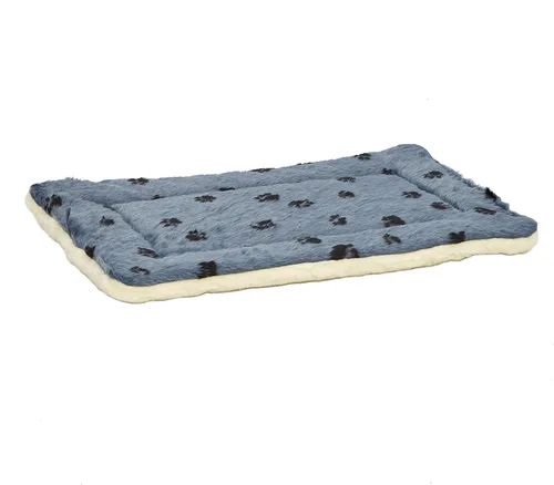 Miniatura 2 de Cama reversible para mascota, diseño en lana para perro o gato , 30 - pulgadas, Azul