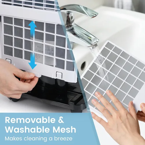 Miniatura 9 de COSTWAY Deshumidificador de 32 pintas para el hogar, deshumidificador portátil de 2000 pies cuadrados para dormitorio, sótano, baño, temporizador