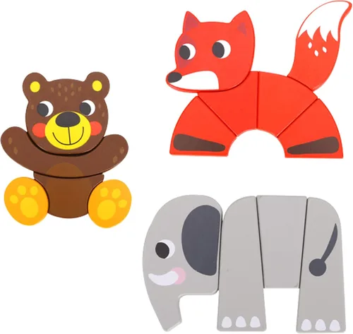 Miniatura 4 de Exclusivo juego de rompecabezas de Learning Curve My First Animals de Amazon para niños, multicolor