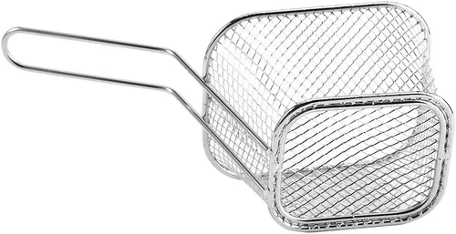 Miniatura 9 de 8 cestas rectangulares para freír, 4 3 x 3, 3 x 2, 6 pulgadas, freidora de acero inoxidable, cesta para freidora de horno, cestas comerciales