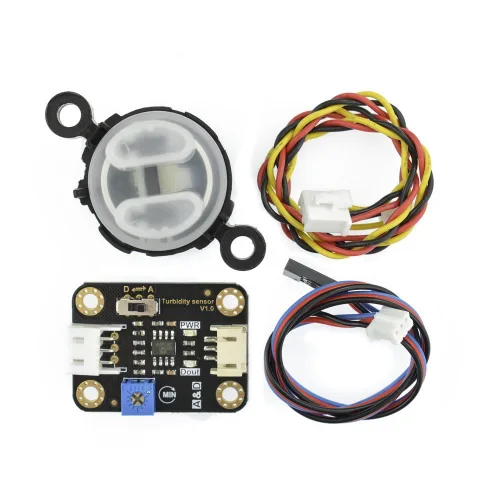 Gravedad: Sensor de turbidez analógico para Arduino / ESP32 / STM32 / Raspberry Pi (ADC requerido) | Monitor de calidad del agua | Tiempo de