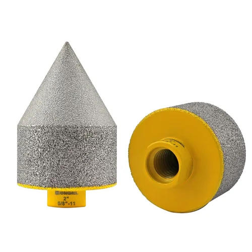 Miniatura 9 de Broca de fresado de biselado de diamante, broca avellanadora de diamante HIGHDRIL con rosca de 5/8-11 para ampliación de agujeros de 1 pulgada