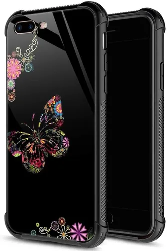 Miniatura 10 de ZHEGAILIAN Funda para iPhone 7/8 Plus, protección de grado militar, esquinas a prueba de golpes, funda antiarañazos para iPhone 7/8 Plus, girasol