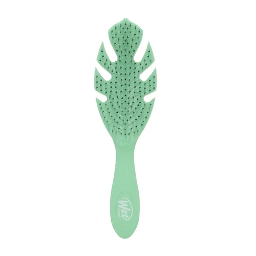 Wet Brush Go Green Cepillo desenredante para cabello, verde, cerdas IntelliFlex ultrasuaves, sueltan enredos y aflojan suavemente nudos mientras