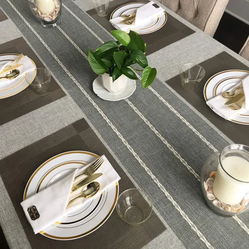 Miniatura 4 de Juego de cubiertos de plástico dorado de 120 piezas, reutilizables y reciclables, utensilios de plástico dorado para bodas, aniversarios, duchas