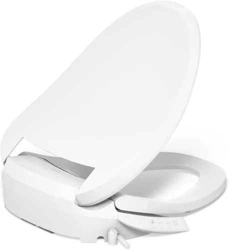 Miniatura 9 de Kohler PureWash E525 - Asiento de inodoro con bidé alargado, blanco, agua caliente, tapa de cierre silencioso, varita autolimpiante, presión de agua