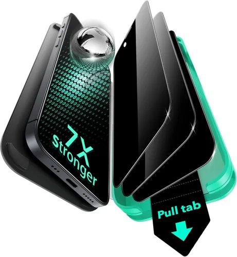Miniatura 8 de ESR Paquete de 3 protectores de pantalla de privacidad 9H+ Glass para iPhone 17 Pro, [grado militar, inastillables y altamente duraderos] vidrio