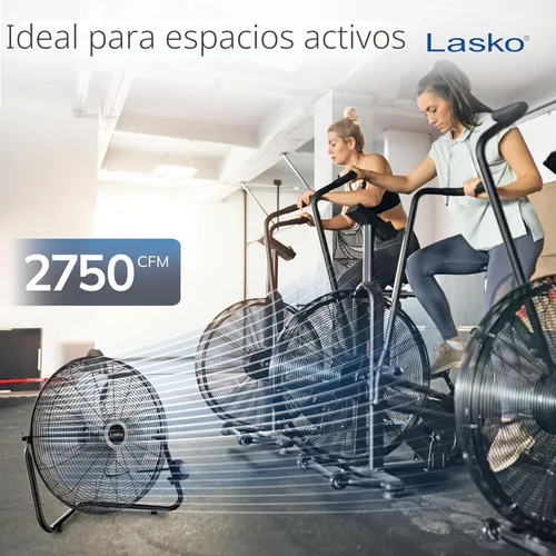 Miniatura 4 de Lasko Ventilador de pared negro de alta velocidad de 20 pulgadas con cabezal pivotante, 3 velocidades, ventilador de montaje en pared ideal o Negro