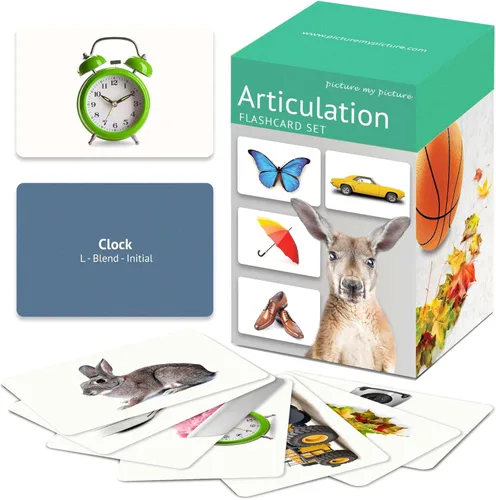 Picture My Picture Juego de tarjetas flash de articulación – Herramienta de terapia del habla para vocabulario, comunicación y pensamiento,