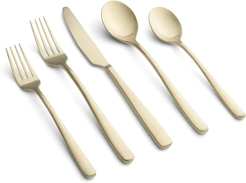 Miniatura 4 de Cambridge Silversmiths Rise Mirror - Juego de cubiertos de 20 piezas, servicio para 4 Espejo plateado