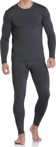 Miniatura 2 de WEERTI Ropa interior térmica para hombre, capa base de tela polar con forro polar