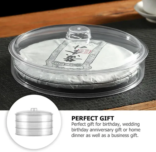Miniatura 8 de Cabilock Contenedor para pan de pan, caja de almacenamiento de té de hojas sueltas, acrílico, transparente, apilable, caja de té PU, contenedor