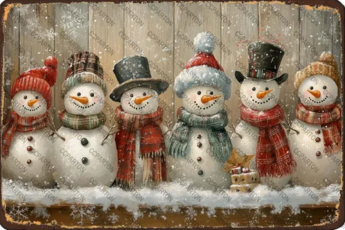 Miniatura 14 de CCPARTON Carteles de Feliz Navidad Graciosos Cartel de Hoja de Estaño para Decoración del Hogar Interior Jardín Patio Exterior Porche 8x12 Pulgadas