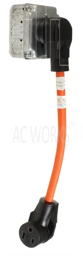 Miniatura 5 de AC WORKS 10/3 STW 1.5 pies Cable adaptador de soldador 3 clavijas 10-30P enchufe de secadora a 6-50R salida de soldador WD1030650-018