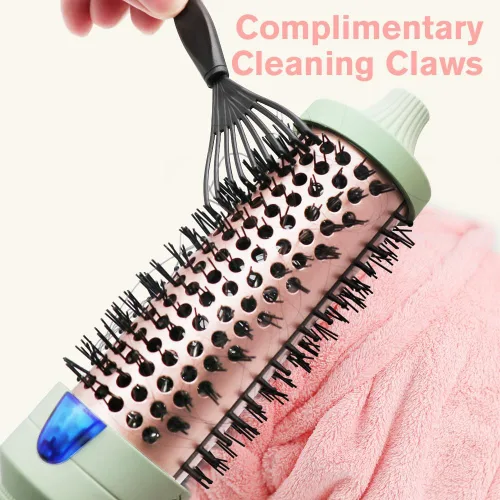 Miniatura 7 de K&K Cepillo 40, cepillo térmico para aspecto de soplado, cepillo redondo iónico de 1 1/2 pulgadas que hace que el cabello sea más suave, cepillo