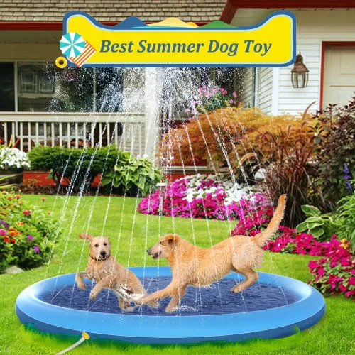 Miniatura 6 de Raxurt Alfombrilla antideslizante de 75 pulgadas para niños y perros, gruesa y duradera, para el baño, la piscina, el verano, al aire libre, Azul