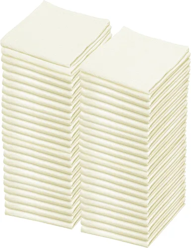 Miniatura 13 de Toallas de saco de harina Toalla de té para manualidades, plato de cocina, toalla de algodón en blanco para bordado, funda de lino para hornear