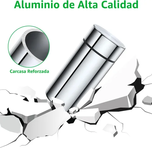 Miniatura 4 de TecQach Tarro de almacenamiento portátil de aluminio, paquete de 3, recipiente hermético a prueba de olores, botella pequeña impermeable de metal