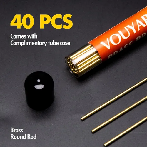 Miniatura 4 de 40 varillas de soldadura de latón de fácil flujo, varillas redondas sólidas de diámetro 1/16 pulgadas x longitud 10 pulgadas de cobre, zinc