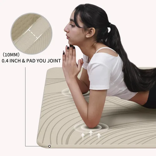 Miniatura 6 de PAIDU Esterilla de Yoga Grande - 72' x 36' x 0.4' Ancho Extra y Grueso, Cómodo, Antideslizante Esterilla de Ejercicio - Funciona Genial en Todos
