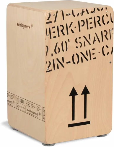 Miniatura 8 de Schlagwerk CP403 cajon repicador 2-en-1 – Mediano, Negro, L