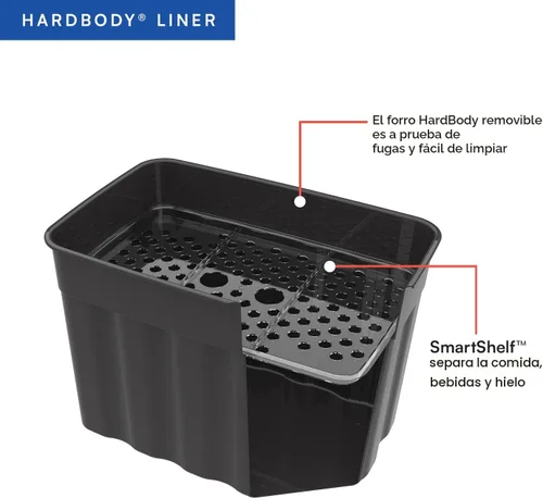 Miniatura 2 de Titan by Arctic Zone Deep Freeze Cooler - Enfriador de cuerpo duro sin cremallera, aislamiento de congelación profunda, forro de cuerpo duro y Gris