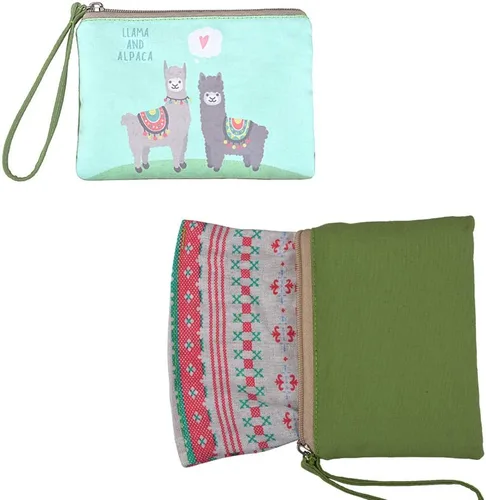 Miniatura 4 de Rantanto - Monedero, bolsa de lona con asa para maquillaje o celular), BG0023