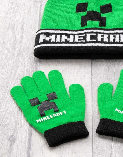 Miniatura 5 de Minecraft Bobble - Conjunto de guantes y gorro de punto para jugadores, talla única