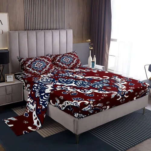 Miniatura 28 de Erosebridal Southwestern - Juego de ropa de cama tamaño individual, diseño étnico étnico geométrico, bohemio, azteca, para niños, adolescentes