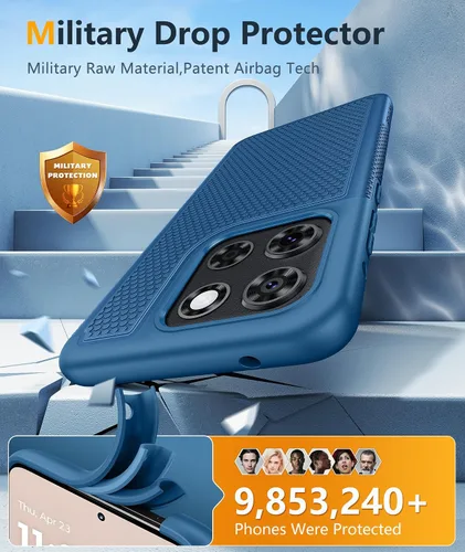 Miniatura 632 de FNTCASE Funda para iPhone 17 Pro: Fundas delgadas translúcidas de color azul claro compatibles con MagSafe, protección completa de la cámara