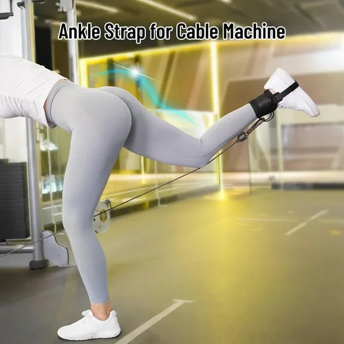 Miniatura 3 de Correas de tobillo para máquina de mancuernas y cables, correas de fijación de mancuernas de pie de mono para entrenador de gimnasio y correas