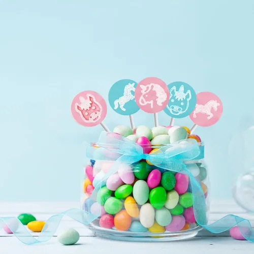 Miniatura 5 de Fruidles Caramelos de chupones de tatuajes de unicornio, ideales para rellenos de bolsas de fiesta, envueltos individualmente (media libra)
