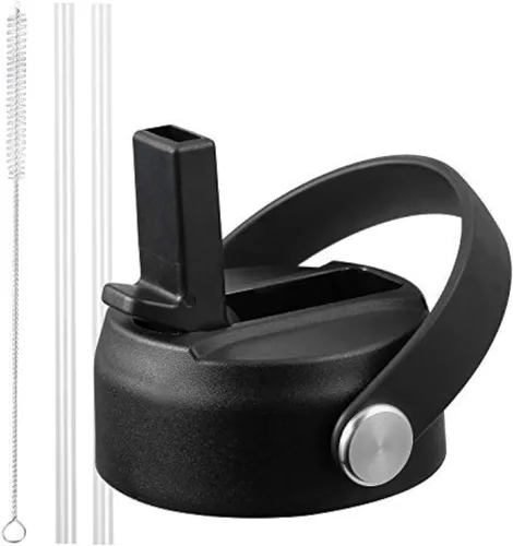 Miniatura 9 de Tapa de popote para boca ancha Hydro Flask, tapas con popote para Hydroflask de boca ancha de 12, 16, 18, 20, 32, 40 onzas, tapa de popote de Lluvia