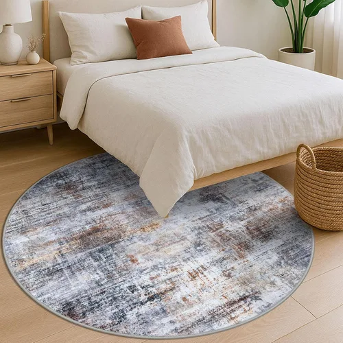 Miniatura 118 de IOHOUZE Alfombra abstracta lavable de 3 x 12 pies para pasillos, antideslizante para cocina, camino de entrada de lana sintética para interiores
