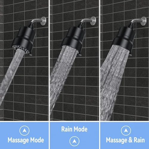 Miniatura 5 de Cabezal de ducha filtrado, cabezal de ducha de alta presión de 3 modos con cartucho de filtro de ducha de agua dura de 15 etapas para eliminar