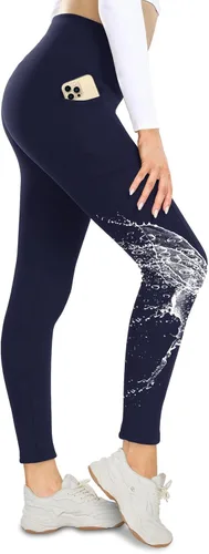 Miniatura 19 de NexiEpoch - Leggings de forro polar para mujer, pantalones de yoga de invierno de cintura alta, control de abdomen, suaves, térmicos, cálidos