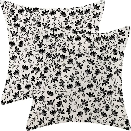 Miniatura 28 de Juego de 2 fundas de almohada decorativas para el 4 de julio, 16 x 16 pulgadas, diseño patriótico de estrellas azul marino del Día