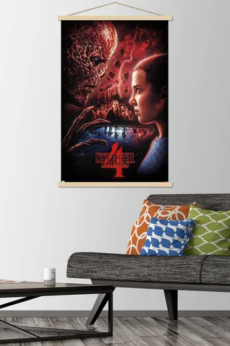 Miniatura 2 de Netflix Stranger Things: Season 4 - Póster de pared con marco magnético