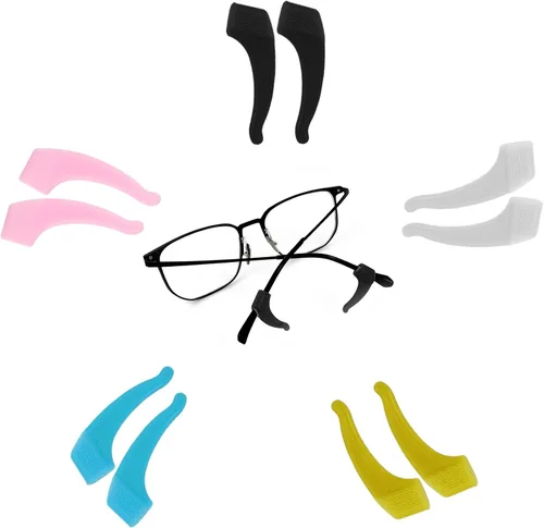 Miniatura 9 de 5 pares de pinzas para los ojos, adecuados para niños, adultos, deportes, gafas, clips para gafas, ganchos de clip para la oreja