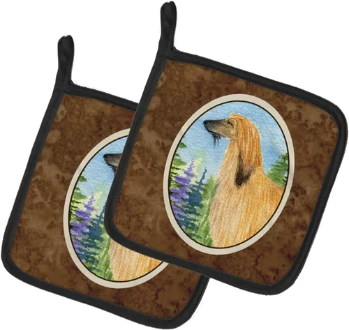 Miniatura 74 de Caroline's Treasures SS8617PTHD - Juego de soportes para ollas de cocina resistentes al calor, almohadillas calientes para horno para cocinar, Husky