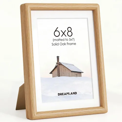 Miniatura 78 de Dreamland Marco de fotos de 16 x 24 pulgadas, marco de madera de roble macizo de 16 x 24 pulgadas con vidrio real, marcos de madera de 16 x 24