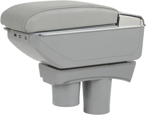 Miniatura 9 de Caja de almacenamiento de reposabrazos de cuero para consola central de automóvil para Peugeot 301/para Citroen c-Elysee 2007 2008 2009 2010 2011