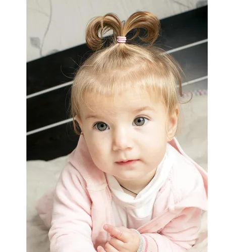 Miniatura 5 de 200 ligas pequeñas para el cabello, sin arrugas, soporte elástico para cola de caballo, accesorios para el cabello para bebés, niñas y niños