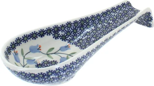Miniatura 7 de Blue Rose Polish Pottery Blue Violet - Soporte para cuchara mediano