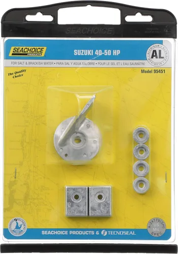 Miniatura 2 de Seachoice Kit de ánodos, Suzuki 40-50hp, aluminio, libre de cadmio, respetuoso con el medio ambiente