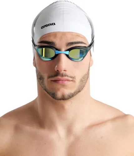 Miniatura 4 de Arena Gafas de natación de carreras unisex Cobra Core Swipe antivaho para hombres y mujeres con lente de policarbonato con espejo/sin espejo