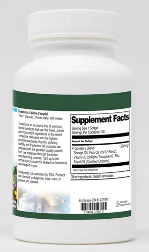 Miniatura 2 de Omega 3-6-9 EFA Blend - 1200 mg (100 cápsulas blandas, ZIN: 427997)