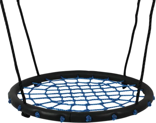 Juego de asiento colgante de cuerda de mono gigante para jardín, patio trasero, al aire libre, para niños y adultos Azul