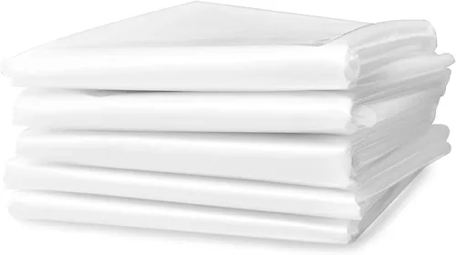 5 hojas de paños de plástico, cubierta de plástico para pintura de plástico, cubierta de plástico impermeable, antipolvo, funda de sofá para pintar
